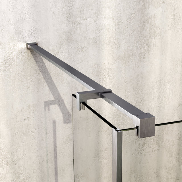 BRAUER Oblivion inloopdouche helder glas 90x200 met zijwand 40 incl. glascoating PVD RVS-kleurig geborsteld GS-OBI2H9040200NG