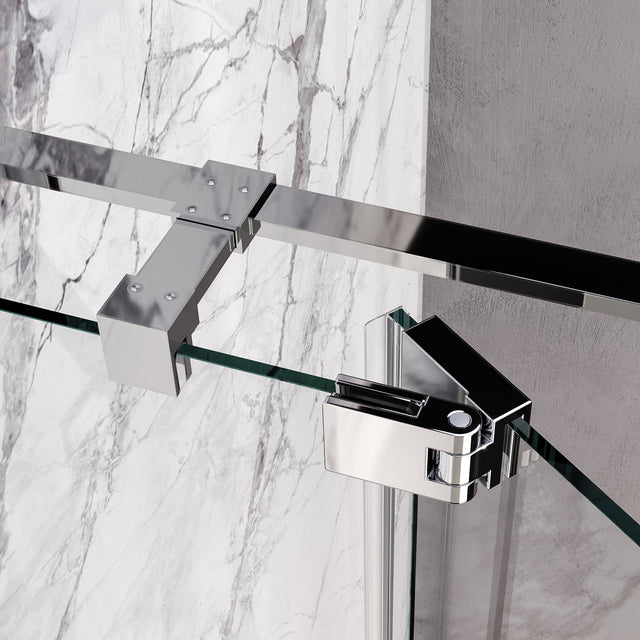 BRAUER Stellar douchecabine met draaideur helder glas 100x80x200 omkeerbaar incl. glascoating chroom GS-SRC1H10080200CE
