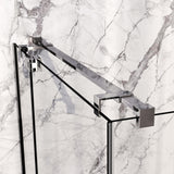 BRAUER Stellar douchecabine met draaideur helder glas 100x90x200 omkeerbaar incl. glascoating chroom GS-SRC1H10090200CE