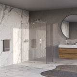 BRAUER Stellar douchecabine met draaideur helder glas 140x80x200 omkeerbaar incl. glascoating chroom GS-SRC1H14080200CE