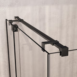 BRAUER Stellar douchecabine met draaideur helder glas 160x100x200 omkeerbaar incl. glascoating mat zwart GS-SRC1H160100200MZ
