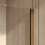 BRAUER Stellar nisdeur 2-delig draaiend helder glas 100x200 omkeerbaar incl. glascoating PVD goud geborsteld GS-SRN1H100200GG