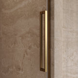 BRAUER Stellar nisdeur 2-delig draaiend helder glas 100x200 omkeerbaar incl. glascoating PVD goud geborsteld GS-SRN1H100200GG