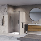 BRAUER Stellar nisdeur 2-delig draaiend helder glas 120x200 omkeerbaar incl. glascoating chroom GS-SRN1H120200CE