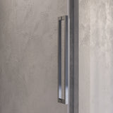 BRAUER Stellar nisdeur 2-delig draaiend helder glas 120x200 omkeerbaar incl. glascoating chroom GS-SRN1H120200CE