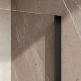 BRAUER Stellar nisdeur 2-delig draaiend helder glas 140x200 omkeerbaar incl. glascoating mat zwart GS-SRN1H140200MZ