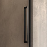 BRAUER Stellar nisdeur 2-delig draaiend helder glas 140x200 omkeerbaar incl. glascoating mat zwart GS-SRN1H140200MZ