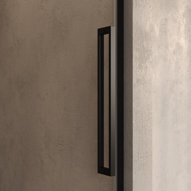 BRAUER Stellar nisdeur 2-delig draaiend helder glas 140x200 omkeerbaar incl. glascoating mat zwart GS-SRN1H140200MZ
