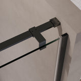 BRAUER Stellar nisdeur 2-delig draaiend helder glas 160x200 omkeerbaar incl. glascoating PVD gunmetal geborsteld GS-SRN1H160200GM
