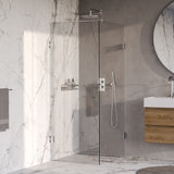BRAUER Void douchecabine met draaideur helder glas 80x100x200 incl. glascoating chroom GS-VOC1H80100200CE