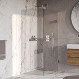 BRAUER Void douchecabine met draaideur helder glas 80x120x200 incl. glascoating chroom GS-VOC1H80120200CE