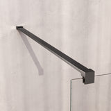 BRAUER Void douchecabine met draaideur helder glas 80x120x200 incl. glascoating PVD gunmetal geborsteld GS-VOC1H80120200GM