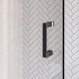 BRAUER Void douchecabine met draaideur helder glas 80x120x200 incl. glascoating PVD gunmetal geborsteld GS-VOC1H80120200GM