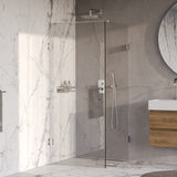 BRAUER Void douchecabine met draaideur helder glas 90x90x200 incl. glascoating chroom GS-VOC1H9090200CE