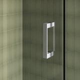 BRAUER Void douchecabine met draaideur helder glas 90x90x200 incl. glascoating PVD RVS-kleurig geborsteld GS-VOC1H9090200NG