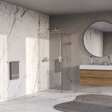 BRAUER Void Carving douchecabine met draaideur helder glas 80x80x200 incl. glascoating chroom GS-VOCC1H8080200CE