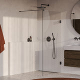 BRAUER Void inloopdouche helder glas 100x200 incl. glascoating PVD gunmetal geborsteld GS-VOI1H100200GM