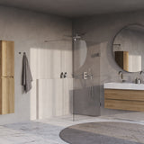 BRAUER Void inloopdouche helder glas 110x200 incl. glascoating chroom GS-VOI1H110200CE