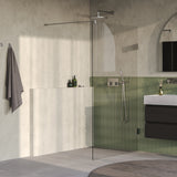 BRAUER Void inloopdouche helder glas 110x200 incl. glascoating PVD RVS-kleurig geborsteld GS-VOI1H110200NG