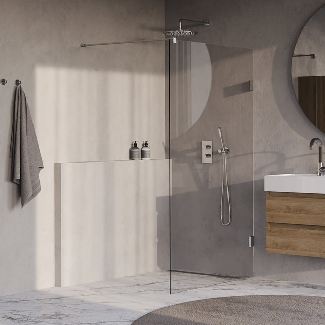 BRAUER Void inloopdouche helder glas 120x200 incl. glascoating chroom GS-VOI1H120200CE