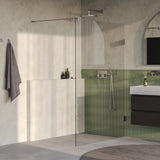 BRAUER Void inloopdouche helder glas 130x200 incl. glascoating PVD RVS-kleurig geborsteld GS-VOI1H130200NG