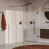 BRAUER Void inloopdouche helder glas 140x200 incl. glascoating PVD gunmetal geborsteld GS-VOI1H140200GM