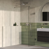 BRAUER Void inloopdouche helder glas 50x200 incl. glascoating PVD RVS-kleurig geborsteld GS-VOI1H50200NG