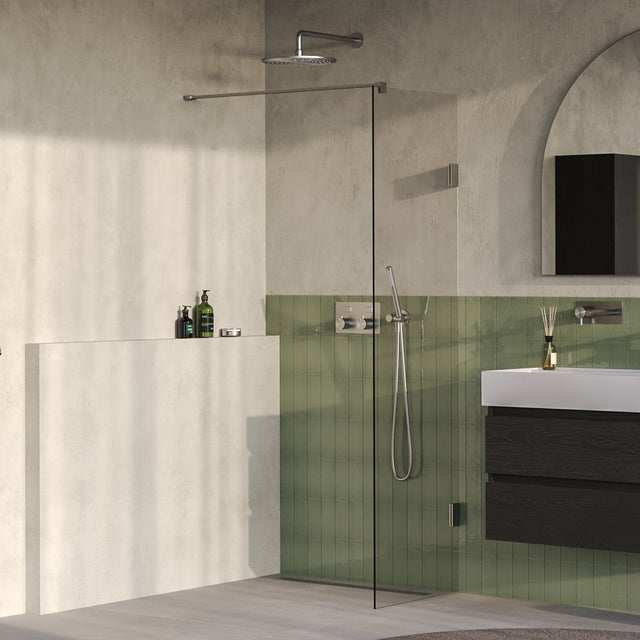 BRAUER Void inloopdouche helder glas 50x200 incl. glascoating PVD RVS-kleurig geborsteld GS-VOI1H50200NG