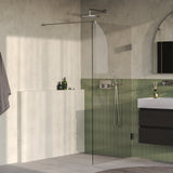 BRAUER Void inloopdouche helder glas 90x200 incl. glascoating PVD RVS-kleurig geborsteld GS-VOI1H90200NG