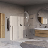 BRAUER Void inloopdouche helder glas 100x200 met 40 zijwand incl. glascoating chroom GS-VOI2H10040200CE