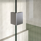 BRAUER Void inloopdouche helder glas 90x200 met 40 zijwand incl. glascoating PVD RVS-kleurig geborsteld GS-VOI2H9040200NG