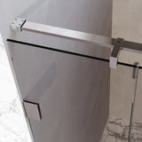 BRAUER Void nisdeur 2-delig helder glas 140x200 omkeerbaar met draaideur 70 aan muur incl. glascoating chroom GS-VON2H7070200CE