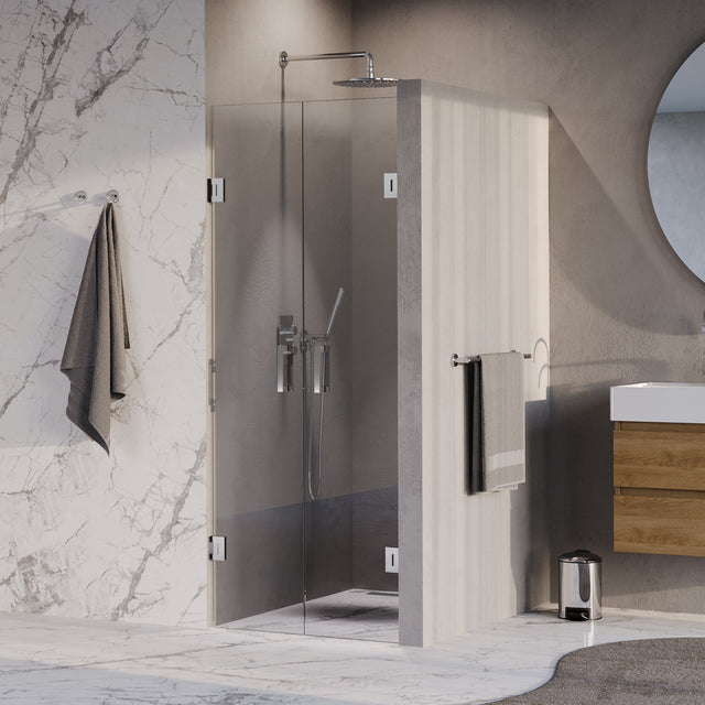 BRAUER Void pendeldeuren helder glas 80x200 incl. glascoating chroom GS-VON4H80200CE