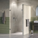 BRAUER Void pendeldeuren helder glas 90x200 incl. glascoating PVD RVS-kleurig geborsteld GS-VON4H90200NG