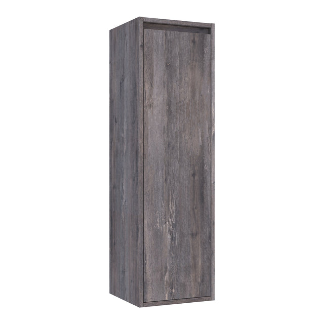 BRAUER Adore hoge kast 120 met 1 deur greeploos linksdraaiend Driftwood HK-AD120LDR