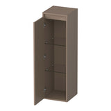 BRAUER Adore hoge kast 120 met 1 deur greeploos linksdraaiend mat mokka HK-AD120LMM