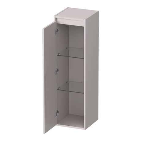 BRAUER Adore hoge kast 120 met 1 deur greeploos linksdraaiend mat zand HK-AD120LMS