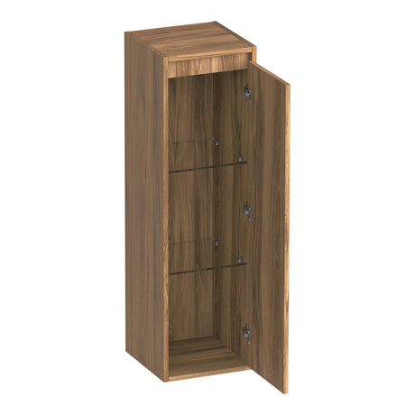 BRAUER Adore hoge kast 120 met 1 deur greeploos rechtsdraaiend Honey HK-AD120RHO