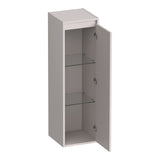 BRAUER Adore hoge kast 120 met 1 deur greeploos rechtsdraaiend mat zand HK-AD120RMS