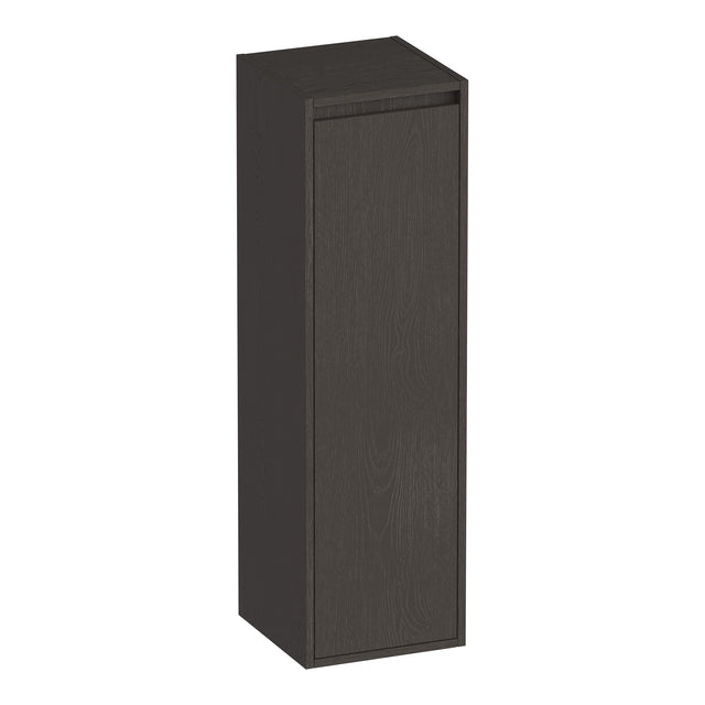 BRAUER Adore hoge kast 120 met 1 deur greeploos rechtsdraaiend Timber Anthracite HK-AD120RTA