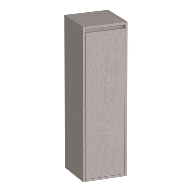 BRAUER Adore hoge kast 120 met 1 deur greeploos rechtsdraaiend Timber Greige HK-AD120RTE