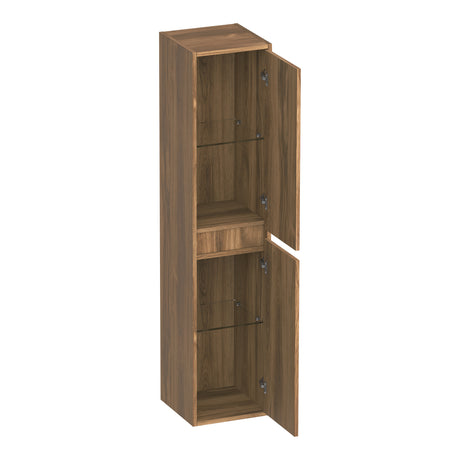 BRAUER Adore hoge kast 160 met 2 deuren greeploos links- of rechtsdraaiend Honey HK-AD160HO