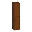 BRAUER Adore hoge kast 160 met 2 deuren greeploos links- of rechtsdraaiend lamellen eiken bruin HK-AD160LEB