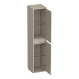 BRAUER Adore hoge kast 160 met 2 deuren greeploos links- of rechtsdraaiend mat beige HK-AD160MB