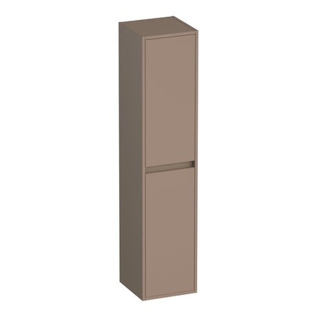 BRAUER Adore hoge kast 160 met 2 deuren greeploos links- of rechtsdraaiend mat mokka HK-AD160MM