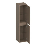 BRAUER Adore hoge kast 160 met 2 deuren greeploos links- of rechtsdraaiend mat mokka HK-AD160MM