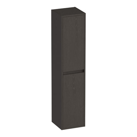 BRAUER Adore hoge kast 160 met 2 deuren greeploos links- of rechtsdraaiend Timber Anthracite HK-AD160TA