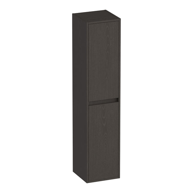 BRAUER Adore hoge kast 160 met 2 deuren greeploos links- of rechtsdraaiend Timber Anthracite HK-AD160TA