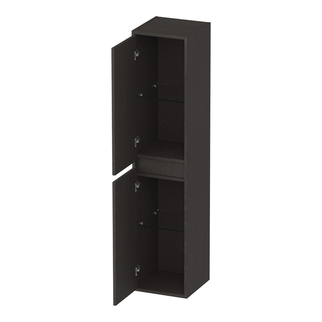 BRAUER Adore hoge kast 160 met 2 deuren greeploos links- of rechtsdraaiend Timber Anthracite HK-AD160TA