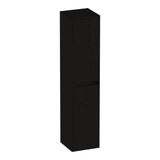 BRAUER Adore hoge kast 160 met 2 deuren greeploos links- of rechtsdraaiend Timber Black HK-AD160TB